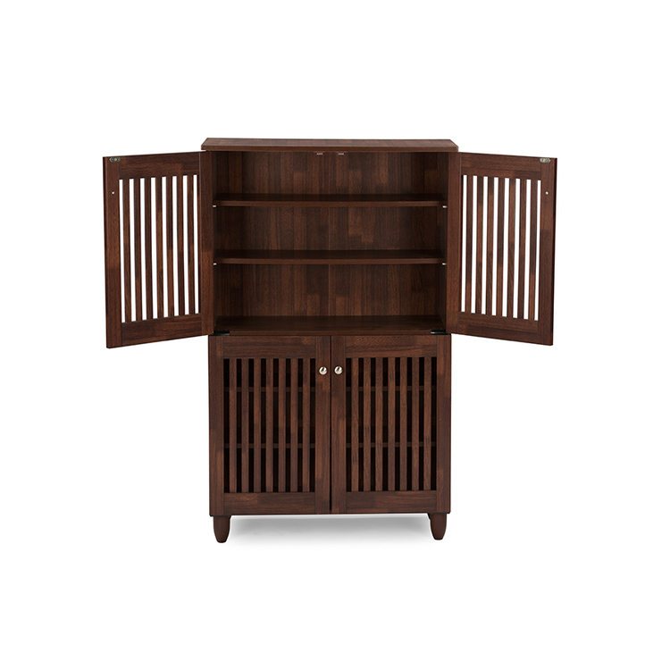 Baxton Studio Fernanda Shoe Storage Cabinet - Thumbnail 2