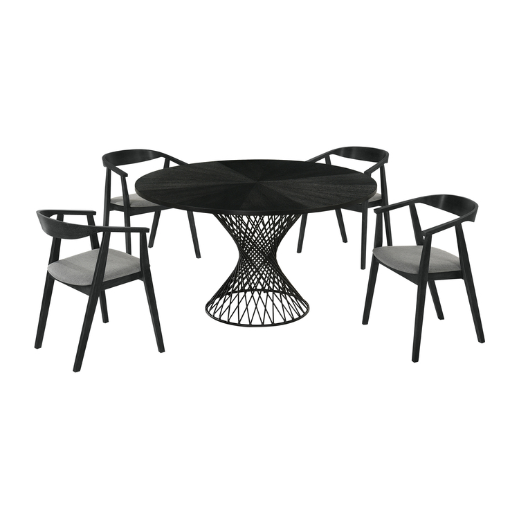 Armen Living Cirque & Santana Dining Set - Thumbnail 5