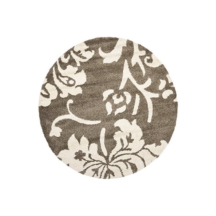 Dark Brown Shag Area Rug Small Rectangle Size 3x5 Power Loomed - Safavieh image - 1