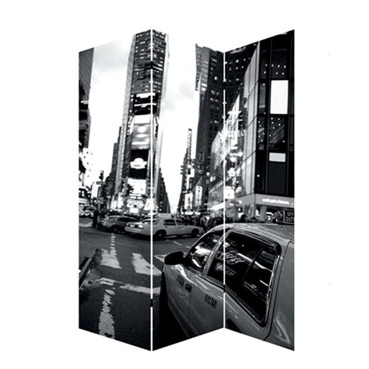Screen Gems New York City Scene Canvas Screen - Thumbnail 3
