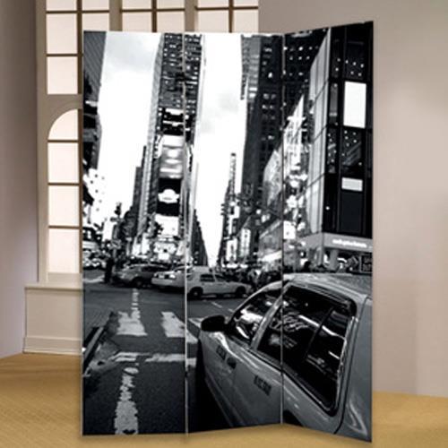 Screen Gems New York City Scene Canvas Screen - Thumbnail 2