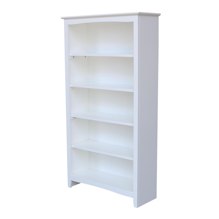 International Concepts Shaker Bookcase - 60"H, White image - 1