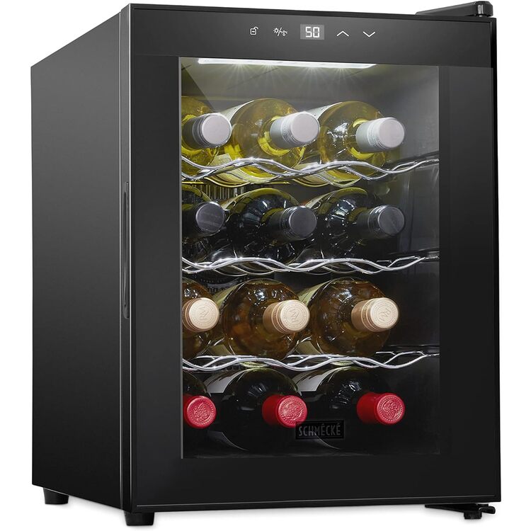 Wine Refrigerator Thermoelectric Freestanding 12-Bottle Cooler - Lil Jumbl image - 1
