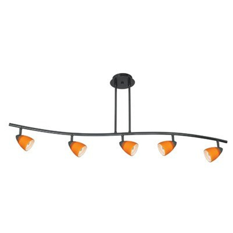 Cal Lighting 7.25-19.25" Adjustable Metal Serpentine Five Light Ceiling Fixture image - 1