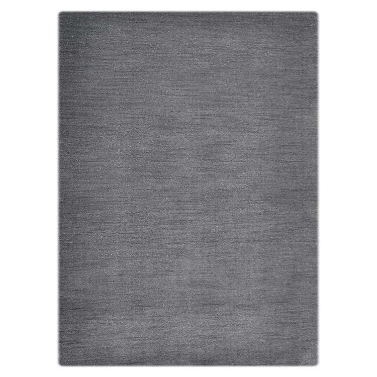 Rugsotic Carpets Hand Knotted Gabbeh Wool 9'x12' Area Rug Solid Gray OJL00111 image - 1