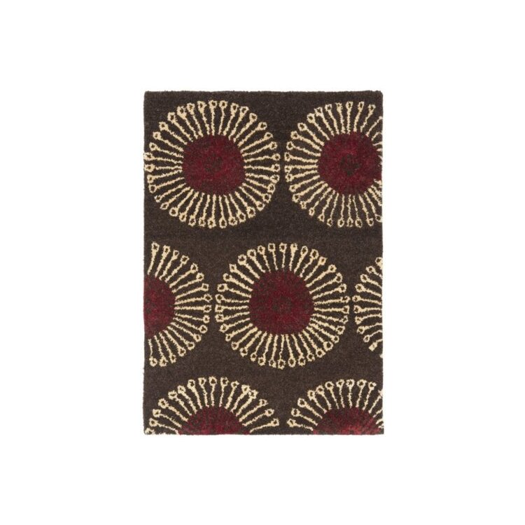 100% Wool Pile Coffee/Brown Transitional Shape Runner Rug 12'L x 2'6W - Safavieh image - 1
