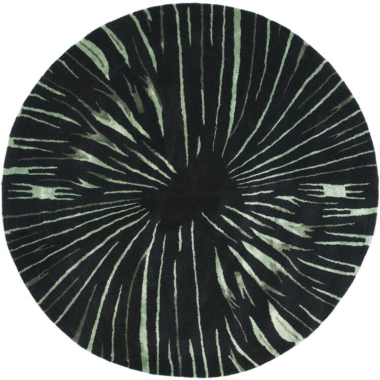 Contemporary Rug - Soho -Black/Multi image - 1