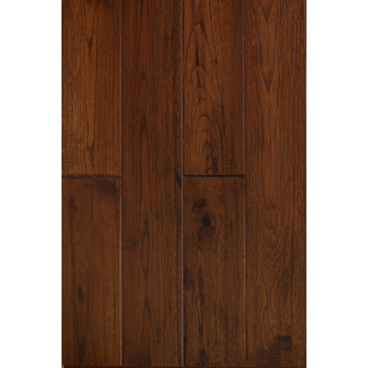 East West Furniture SP-5HH06 Sango Premier Engineered Wood Flooring - European Oak - 1/2 in x 7 in x Random Length Handscraped, 26.24 sqft/box, Rosewood image - 1