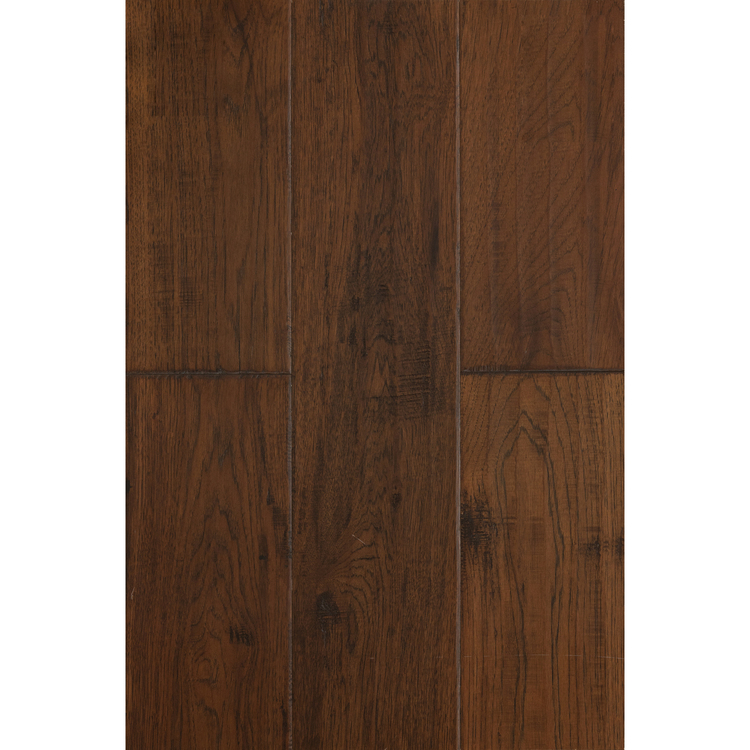 East West Furniture SP-7HH06 Sango Premier Engineered Hardwood Flooring - European Oak - 1/2 in x 7 in x Random Length Handscraped, 26.24 sqft/box, Rosewood image - 1