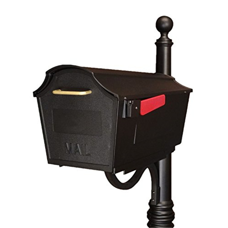 邦楽 TEAM 44 BOX MAILMAN / BLACK BOX Dual Mailbox Unit with Decorative Brackets | DAC36-2933-9X