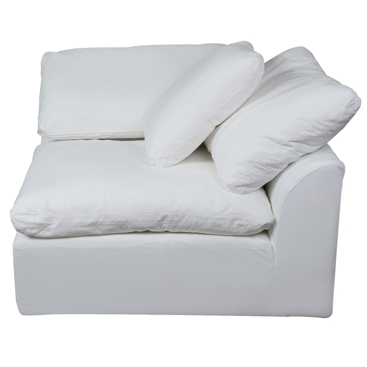 44 Square Modular Chair White Contemporary Puff Collection image - 1