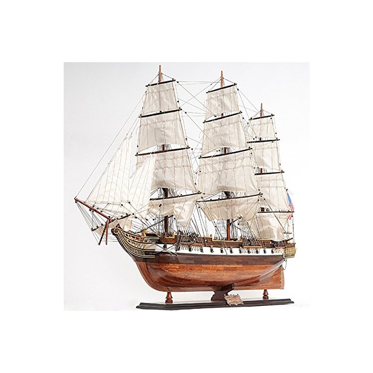 Handcrafted Sailing Warship Model 56 Long Extra Large Replica - Old Modern Handicrafts image - 1