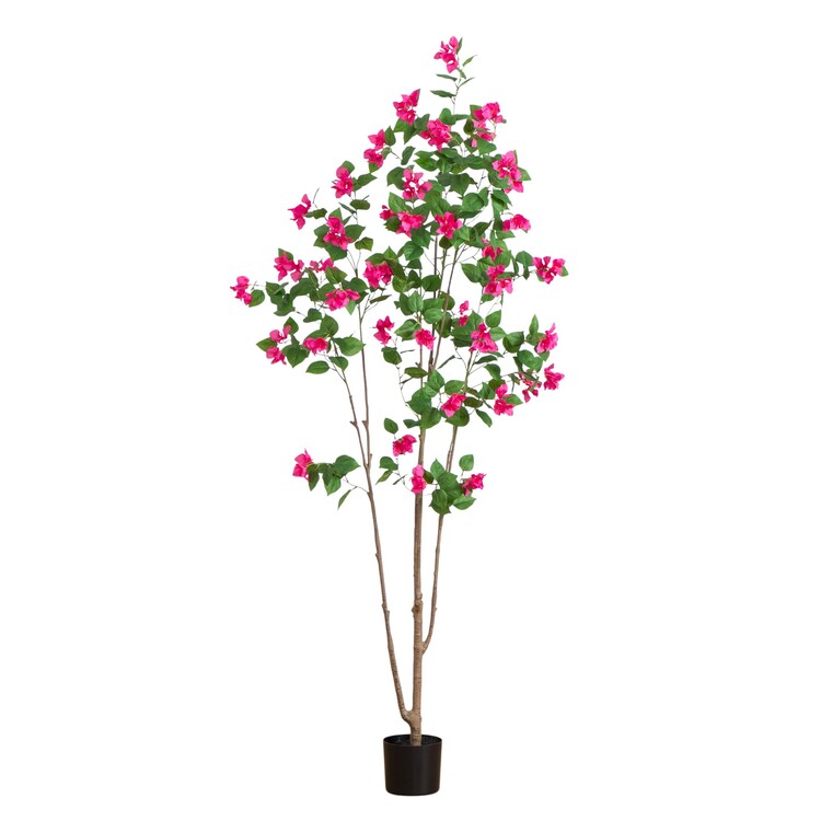 Nearly Natural 7ft. Artificial Minimalist Bougainvillea Tree