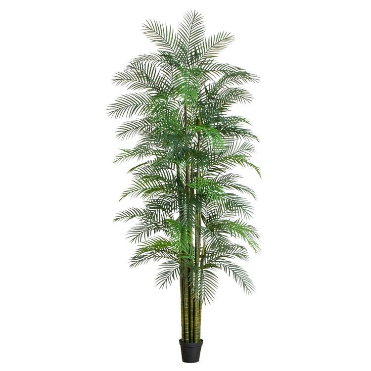 Nearly Natural 12ft. UV Resistant Artificial Areca Palm Tree (Indoor/Outdoor) image - 1