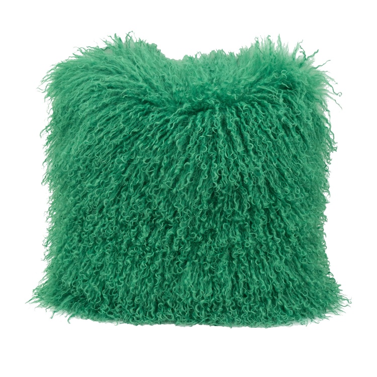 A&B Home Magnolian Lamb Fur Pillow - Thumbnail 2