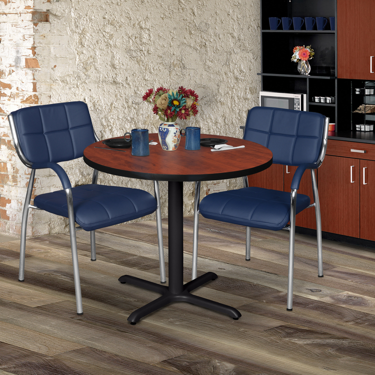 Cain 30" Round Breakroom Table- Cherry image - 1