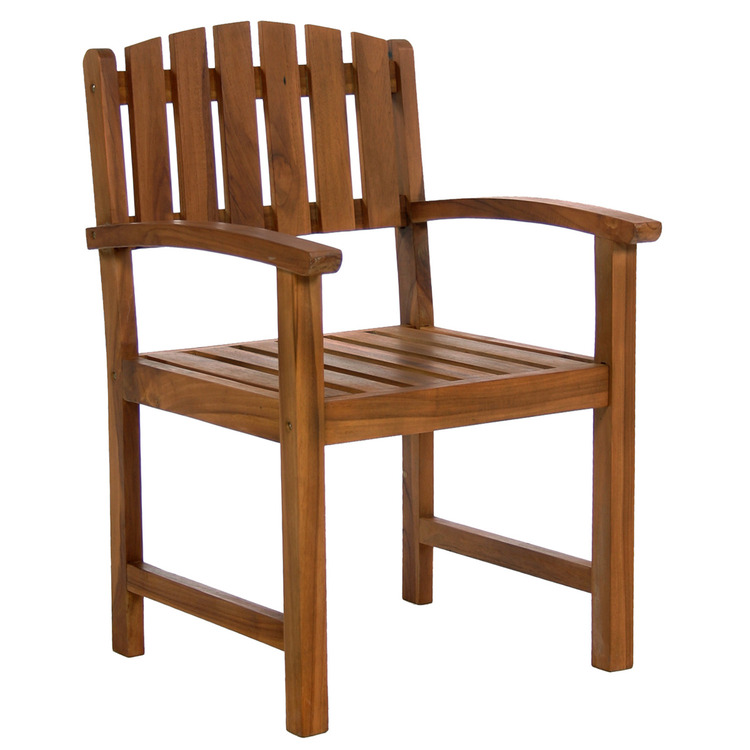 All Things Cedar Teak Dining Chair - Stylish & Comfortable image - 1