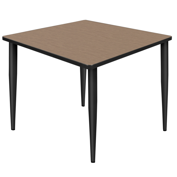 Regency Kahlo 36 in. Square Breakroom Table- Noble Oak Top, Black Tapered Legs image - 1