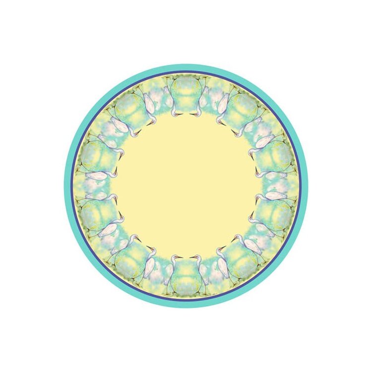 White Round Dining Tablecloth for Outdoor and Indoor 58 Diameter - Betsy Drake Interiors image - 1