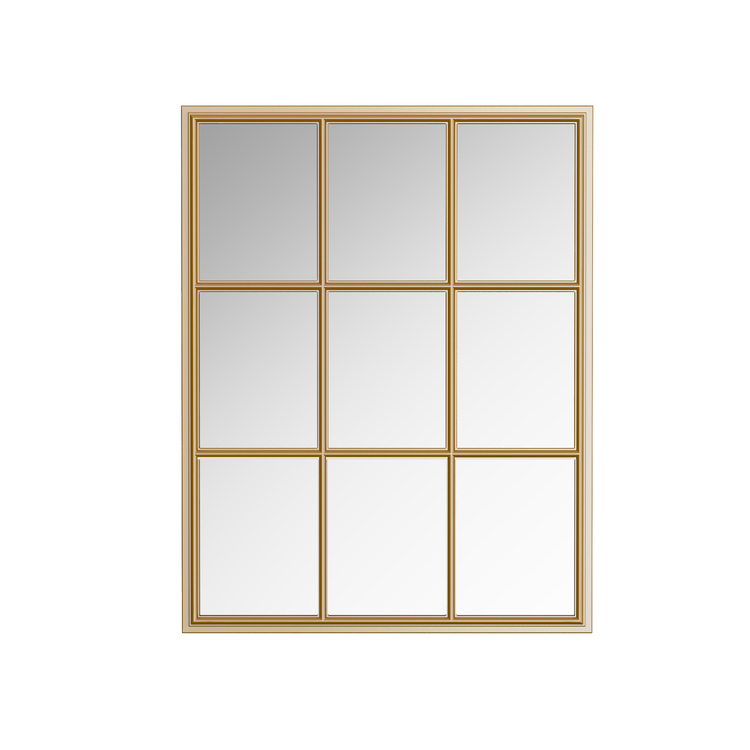 Rectangular Windowpane Rectangular Window Pane Mirror - Decorative Metal Frame - 28 x 36 Inch ...