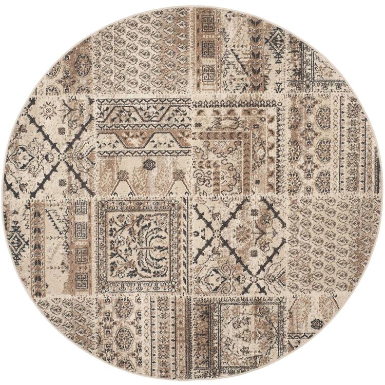 Tunisia Ivory Square Rug image - 1