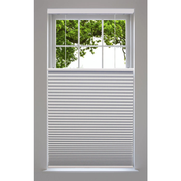 Linen Avenue Cordless Top Down Bottom Up Blackout Cellular Shade 56 W x 66 H White image - 1