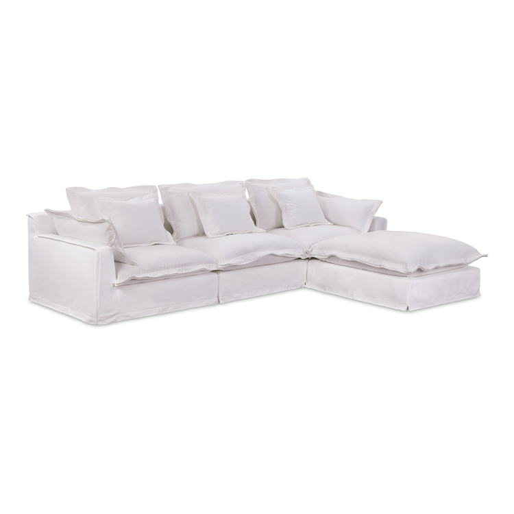 Moe's Home Collection Olivia Lounge Modular Sectional White image - 1