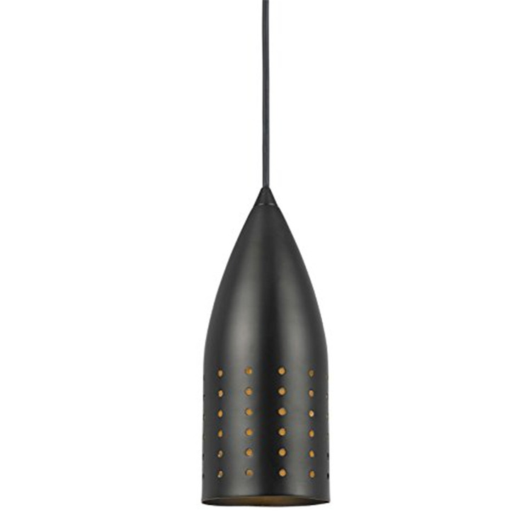 Cal Lighting Brushed Steel Pendant LightModern Farmhouse Lighting Oil Rubbed Bronze, Lifestyle, Brushed Steel, Metal, Round, 60W image - 1