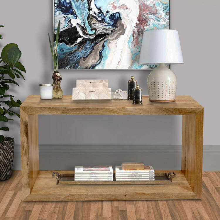 Console Table with Bottom Shelf