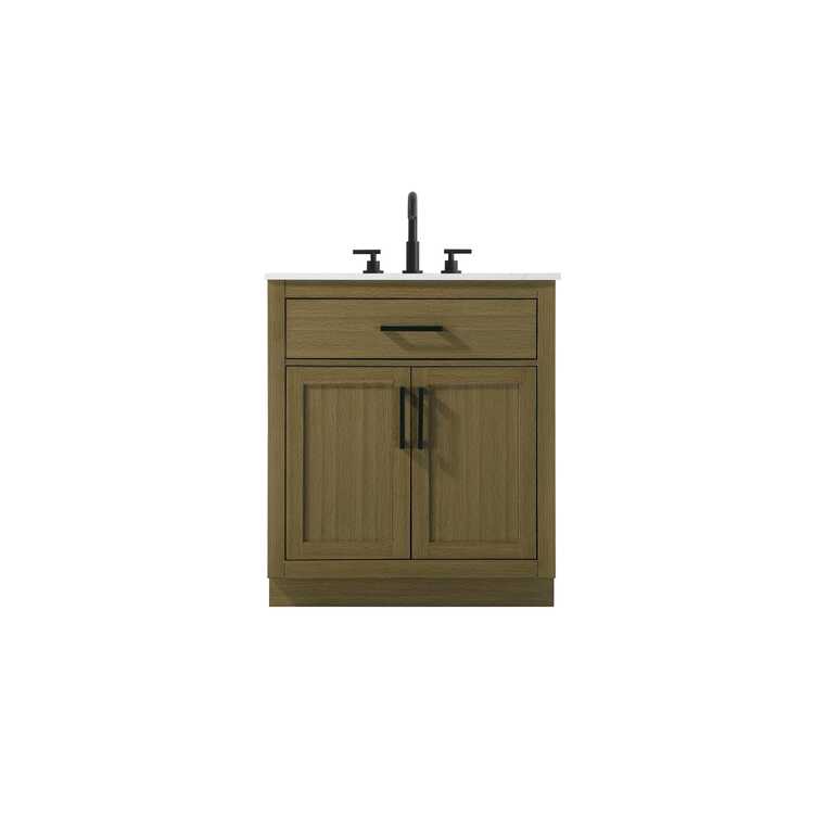 Elegant Kitchen and Bath Alden 30 inch Single Bathroom Vanity in Chestnut Brown image - 1