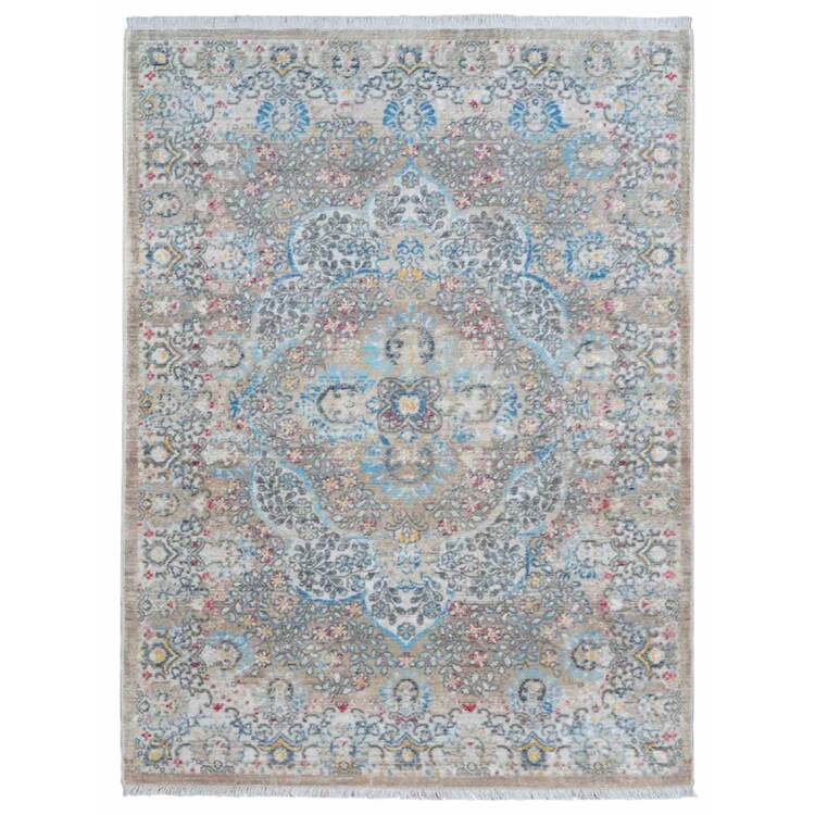 Rugsotic Carpets Machine Woven Crossweave Polyester 9'x12' Area Rug Oriental Beige Black OJM00093 image - 1
