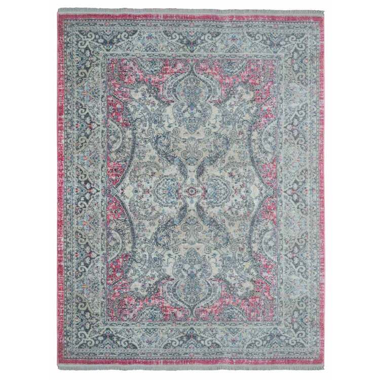 Rugsotic Carpets Machine Woven Crossweave Polyester 3'11''x5'10'' Area Rug Oriental Multicolor OJM00098 image - 1