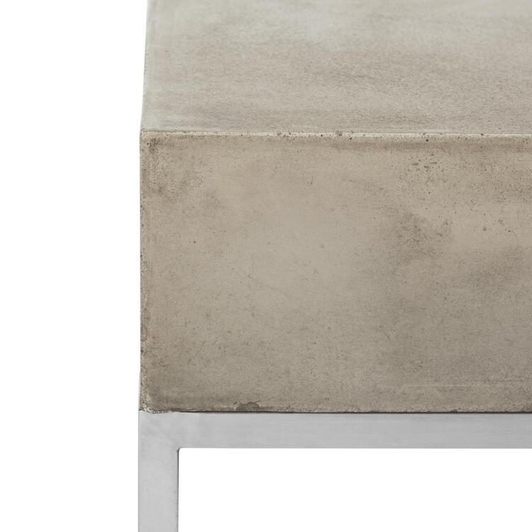 Eartha Modern Concrete Coffee Table Indoor-Outdoor - Image 4