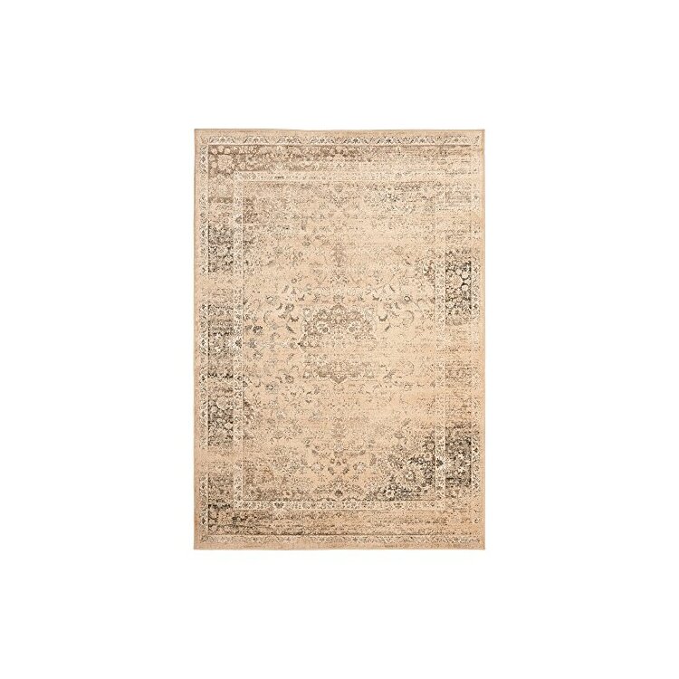 Traditional Rug - Vintage Viscose Pile -Warm Beige image - 1