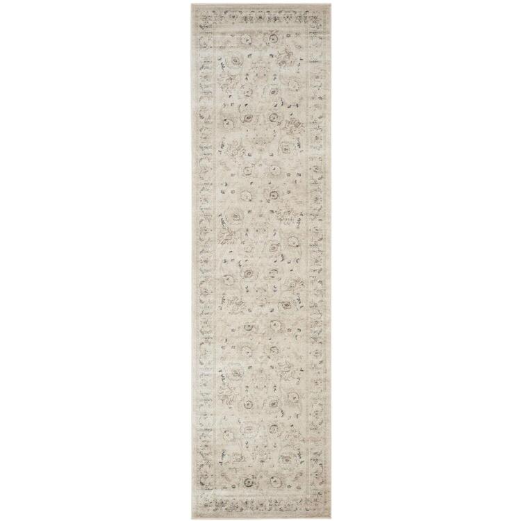 Light Grey/Ivory Square Power Loomed Polypropylene Rug 6x6 - Safavieh image - 1