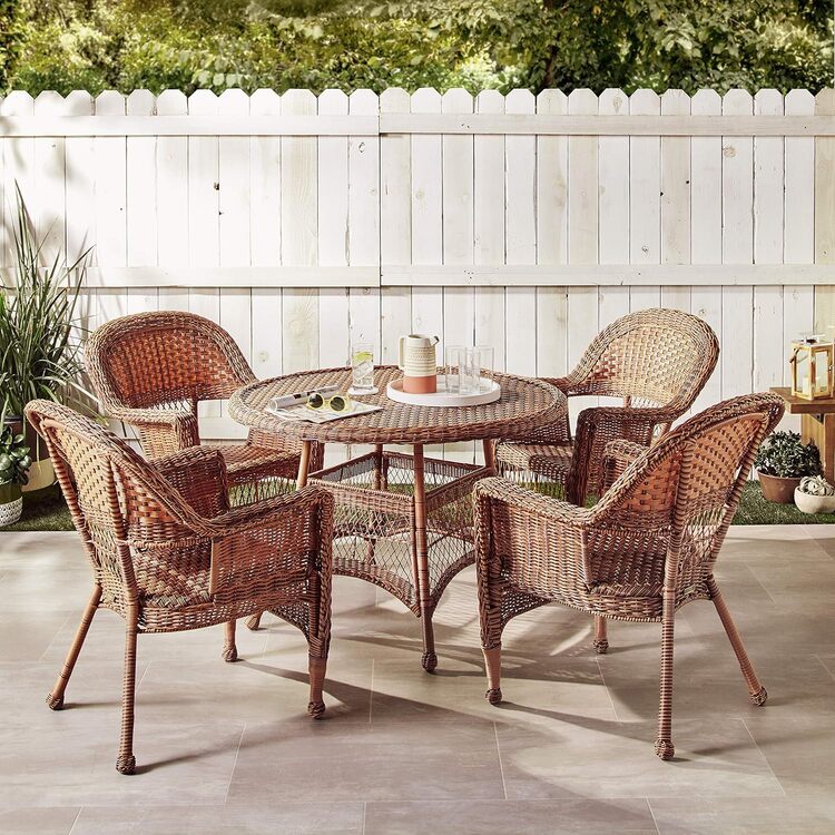 5pc Wicker Dining Set