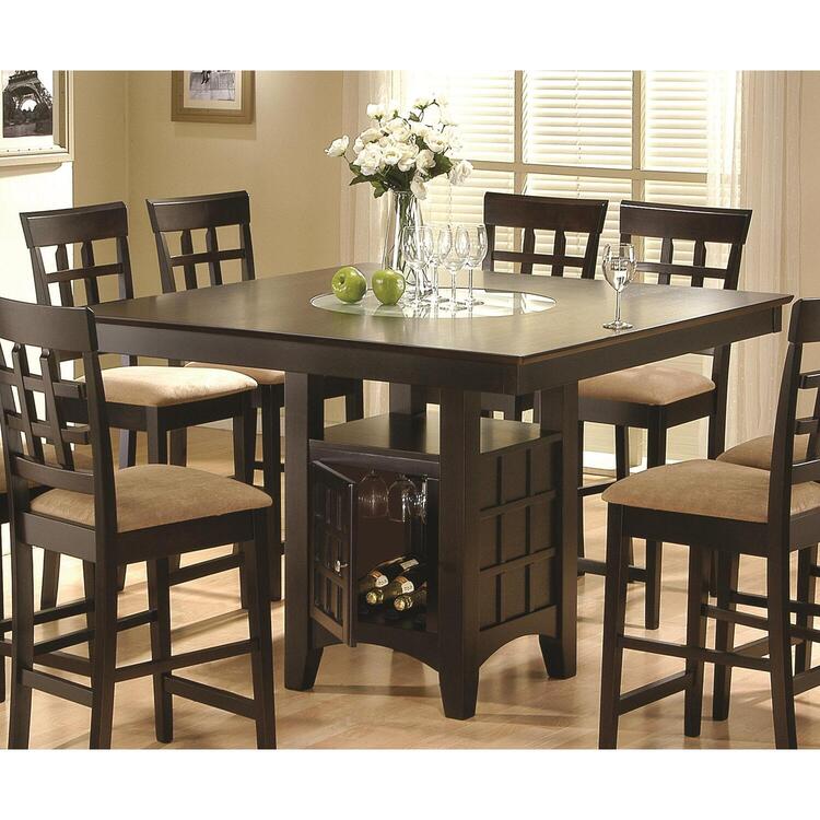 Coaster Gabriel Counter Height Dining Table With Storage Pedestal Base Cappuccino From 1401 47 To Ojcommerce Coaster Gabriel Counter Height Dining, Gabriel Counter Height Dining Table With Storage Pedestal Base Cappuccino