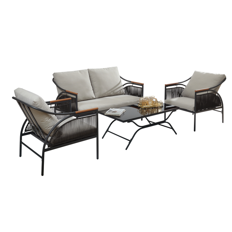 4-Piece Sectional Loveseat Set
