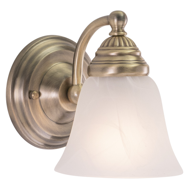 Vaxcel Standford 1 Light Brass Bathroom Wall Fixture image - 1