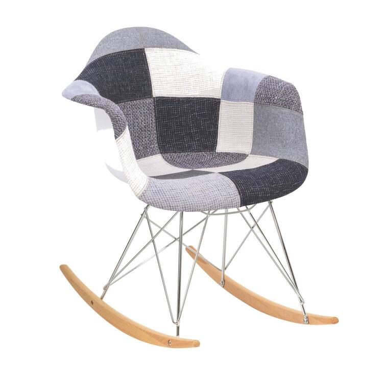 Rocking Chair - Fabric Accent Chair, Modern Rocker, Comfortable Seating, Home Decor, Living Room & Nursery image - 1