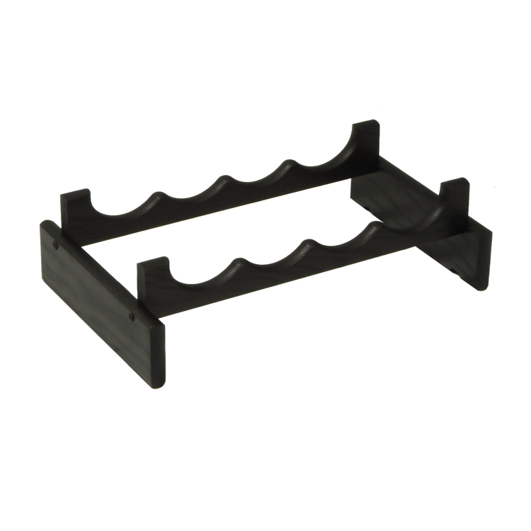 Oak 4 Bottle Wine Rack - Wooden Mallet image - 1