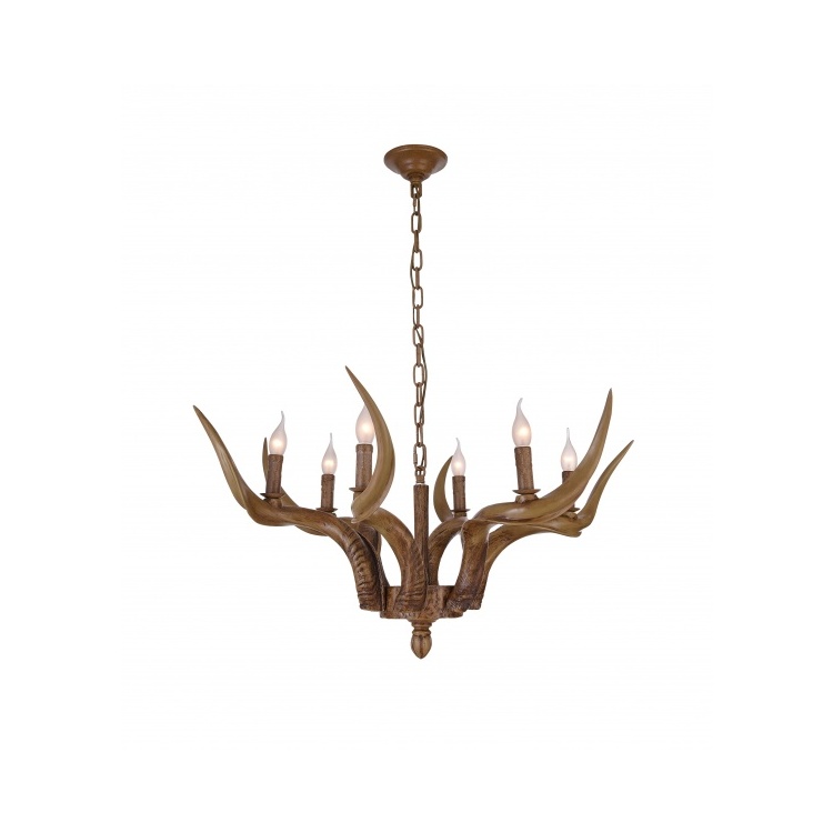 Bethel Modern Antler Chandelier - Lighting - Brown image - 1