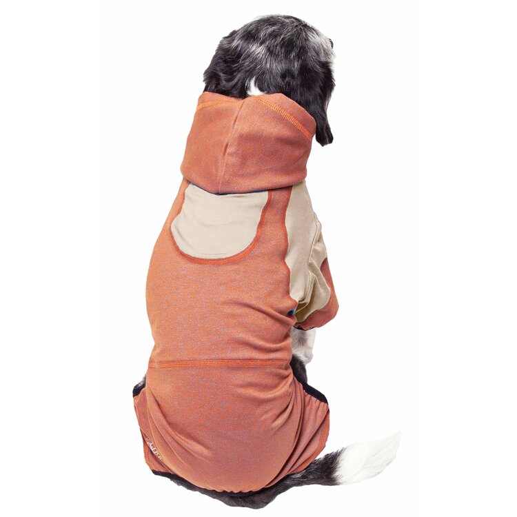 Heathered Two-Toned Hoodie with 4-Way Stretch for Active Pets image - 1