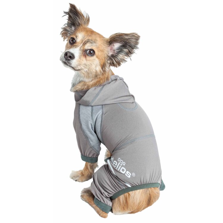 Lightweight 4 - Way Stretch Full Bodied Yoga Dog Hoodie Tracksuit - Pet Life image - 1