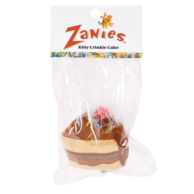 Zanies ZA Kitty Krinkle Cake with Feather image - 1