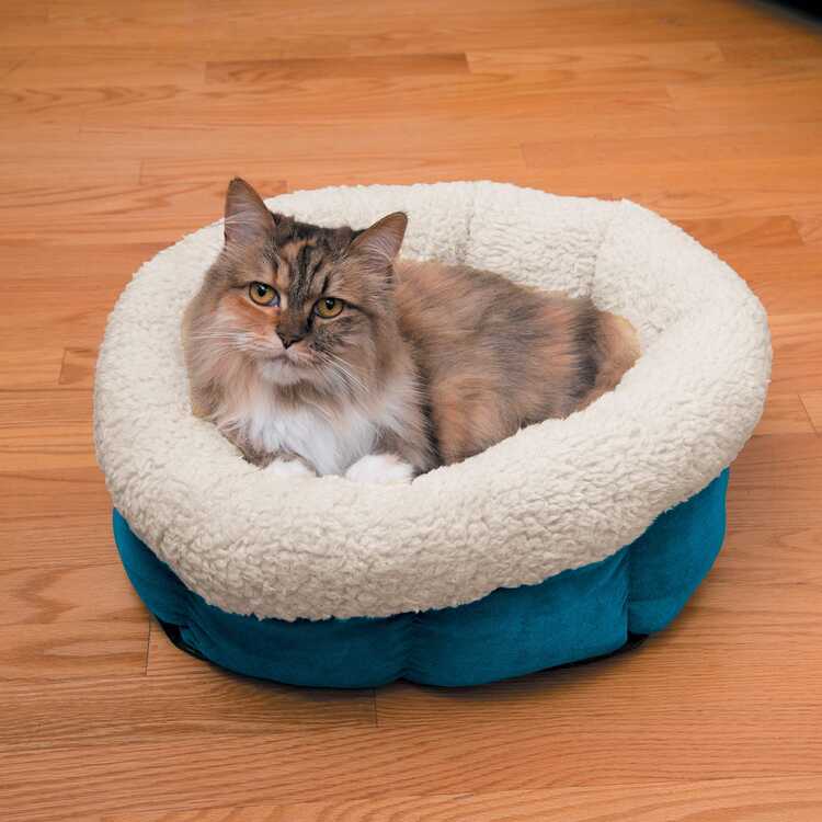 Slumber Pet Cat Snuggle Bed 18In image - 1