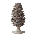 A&B Home Pine Cone Table Decor - 14" - Gray Finish Thumbnail - 1