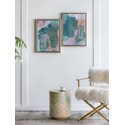 A&B Home Teals Abstract Framed Printed Acrylic Wall Art - Set of 2 - 24"H x 17.5"W x 1.5"L - Green/Beige Thumbnail - 1