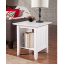 AFI , Nantucket, Solid Hardwood End Table, 20 in, Set of 2, White Thumbnail - 1