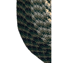 Alpine Collection 20" x 30" Oval in Chocolate Solid Thumbnail - 1